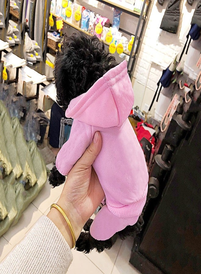 LifeWheel Dog Hoodie, Pet Jumpsuit Fleece Sweatshirt with Buttons, Dog Clothes, Dog Cold Weather Coats, Dog Pajamas, Winter Warm Cotton Puppy Hoodie 4 Legs Dog Clothes for Small Medium Large Dogs Cats Boy Girl - Image 4