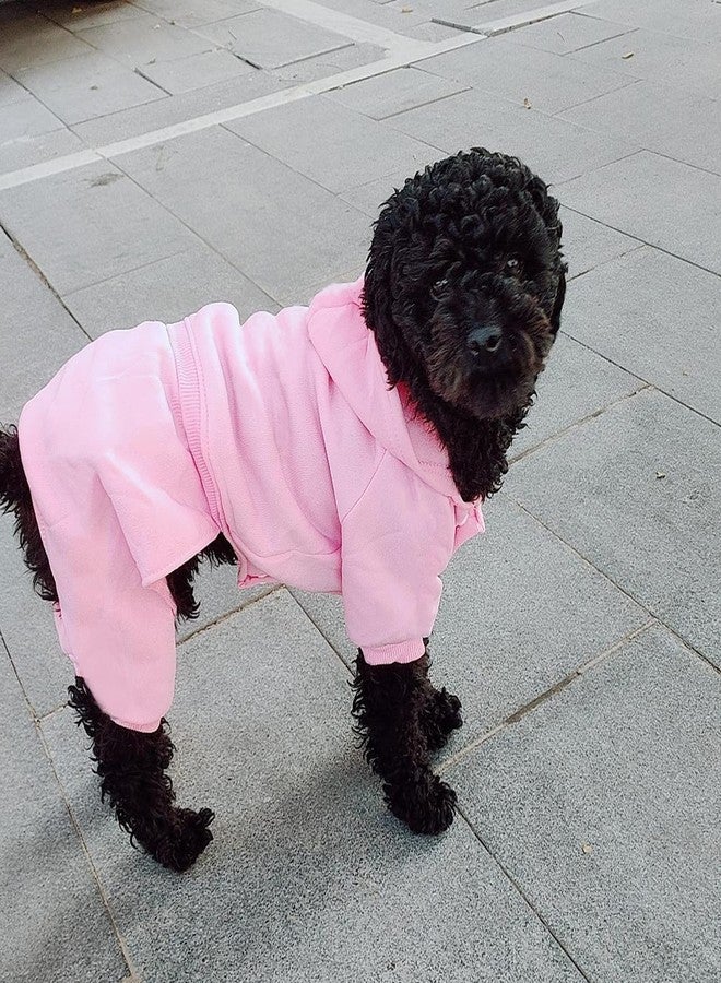 LifeWheel Dog Hoodie, Pet Jumpsuit Fleece Sweatshirt with Buttons, Dog Clothes, Dog Cold Weather Coats, Dog Pajamas, Winter Warm Cotton Puppy Hoodie 4 Legs Dog Clothes for Small Medium Large Dogs Cats Boy Girl - Image 2