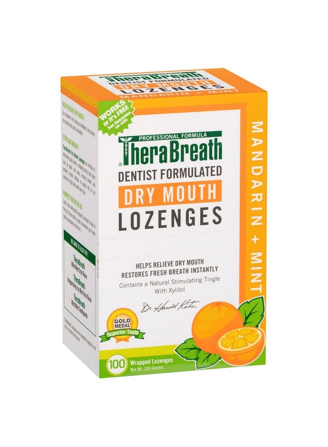 ثيرابريذ معينات ثيرابريث لجفاف الفم بالزنك، بنكهة النعناع واليوسفي، 100 معينة