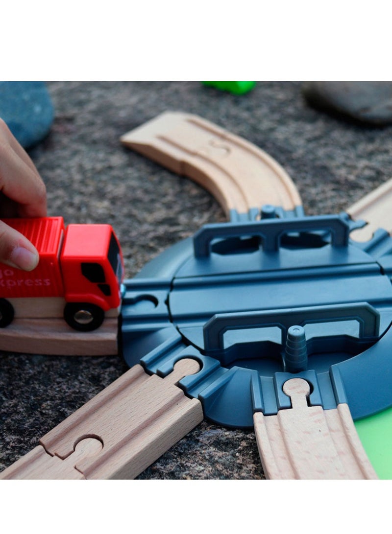 Arabest لعبة بازل قطار كهربائي عالي السرعة، ألعاب أطفال، مسار خشبي - Image 5