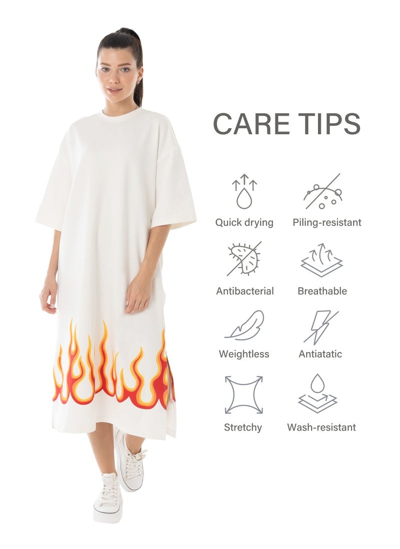 Bernessi 2025 Simple Casual Dress NAR for Women S/M L/XL Sizes, Everyday Summer Stylish Ladies Dress with Sleeves for Mix Style Home Party Walk Beach  - Image 5