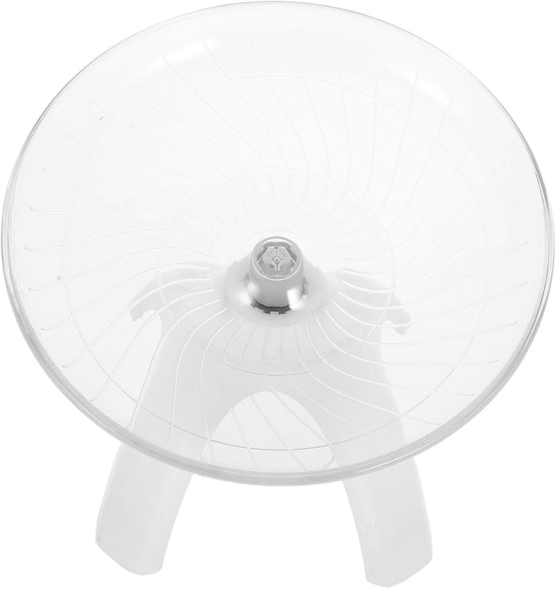 Hamster Running Wheel Toy No Noise Versatile for Dwarf Hamsters Guinea Pigs Gerbils Chinchillas Sturdy Saucer Exercise Wheel - Image 1