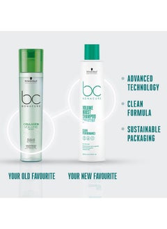 شوارزكوف بروفيشيونال شامبو ميسيلار BC BONACURE Collagen Volume Boost، 8.5 أونصة  - Image 3