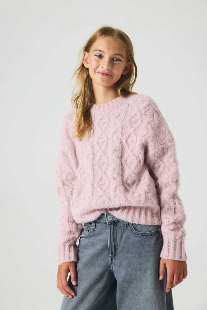 H&M Loose-fit cable-knit jumper