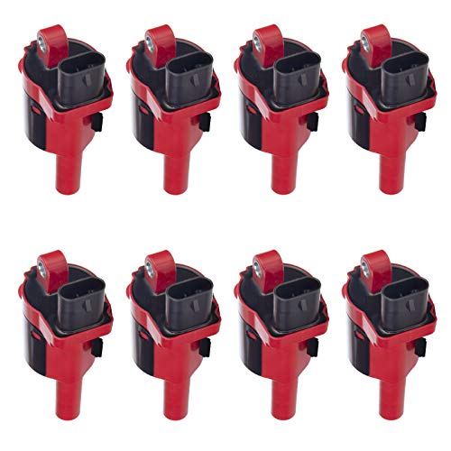 TRQ Ignition Coil Set Compatible with 15-22 Cadillac 14-22 Chevrolet GMC 20-22 Isuzu - Image 1