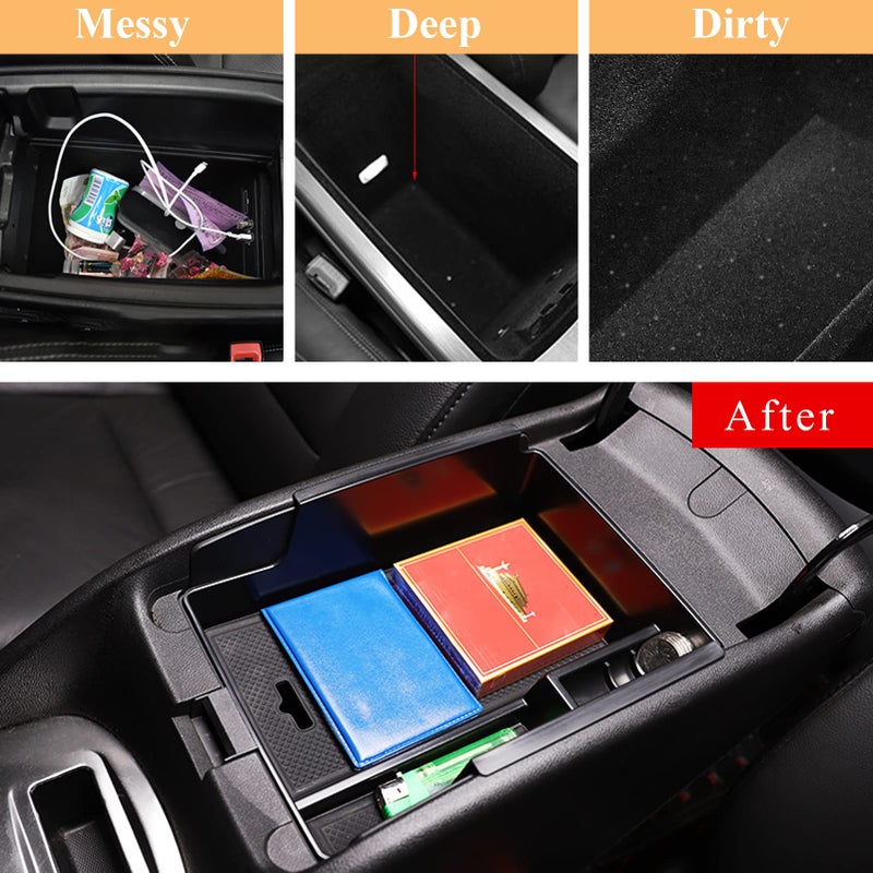 TTCR-II for Chevy Malibu Console Organizer Tray 2016-2025, Center Console Organizer for Chevy Malibu 2016 2017 2018 2019 2020 2021 2022 2023 2024 2025 - Image 2