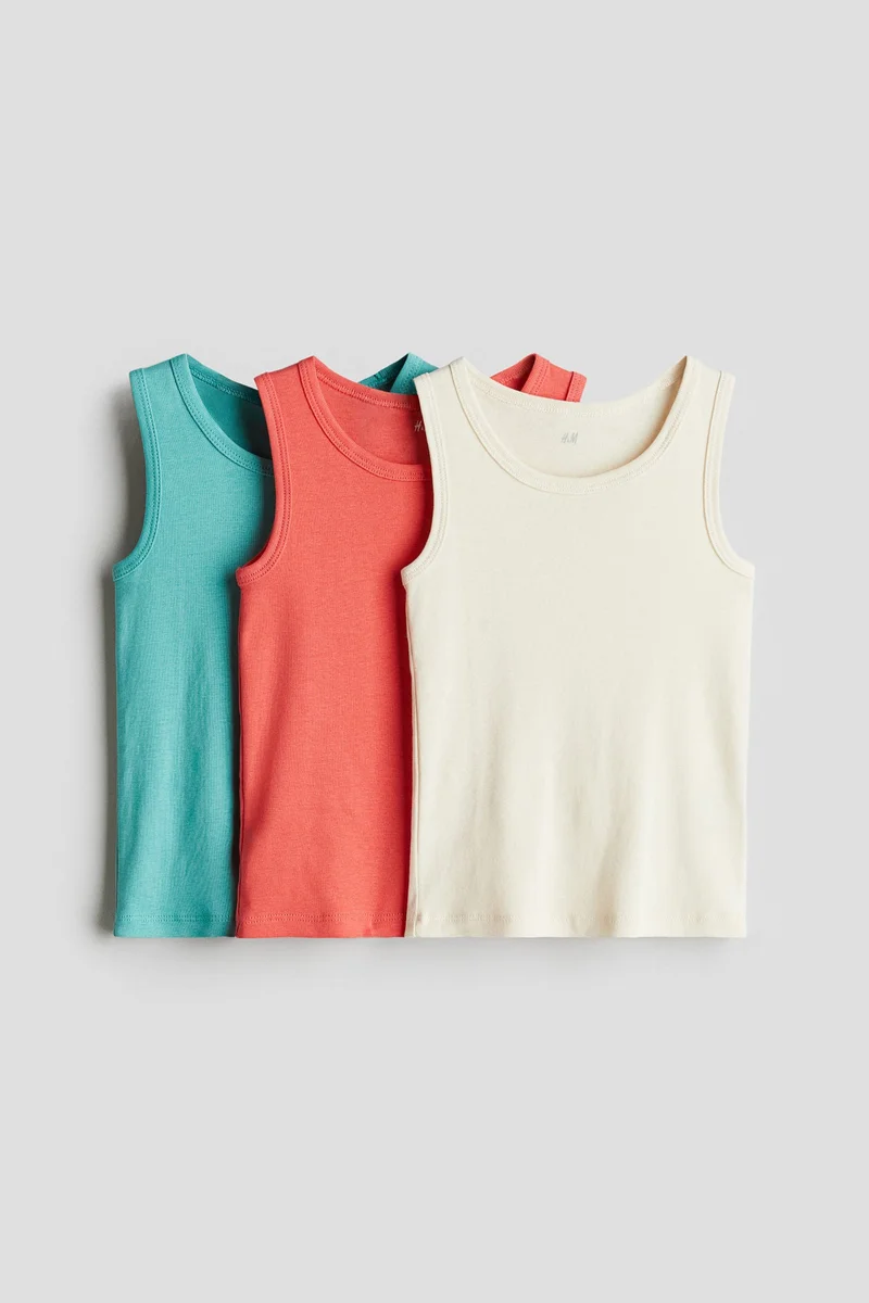H&M 3-pack cotton vest tops