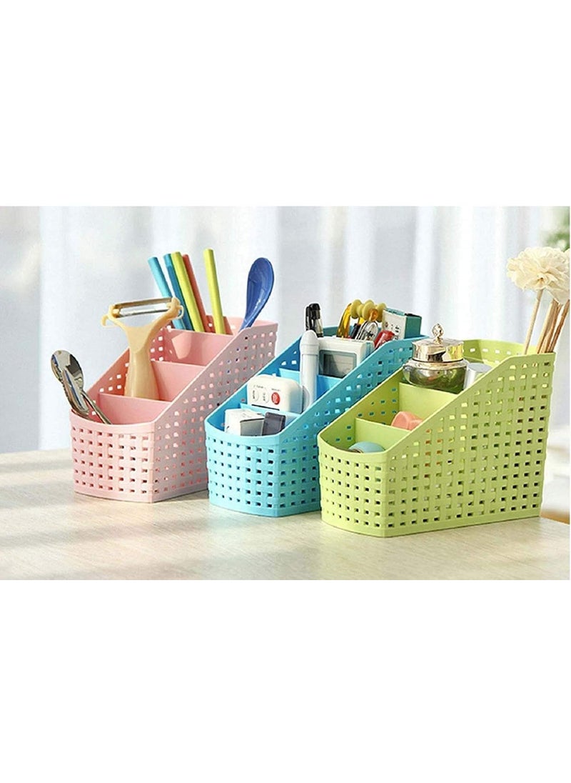 Kuber Industries Heart Home 1 Piece Plastic Multipurpose Storage Basket for Bathroom, Kitchen, Office (Multi) - CTHH010680  - Image 3
