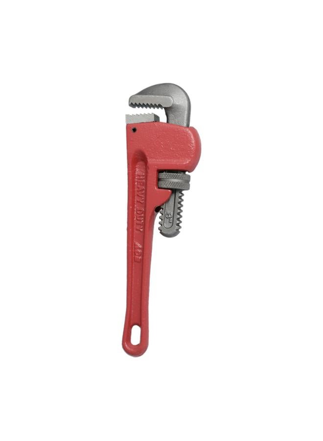 ACE Ergonomic Handle Adjustable Pipe Wrench Red and Grey 8inch J0202-8  - Image 4