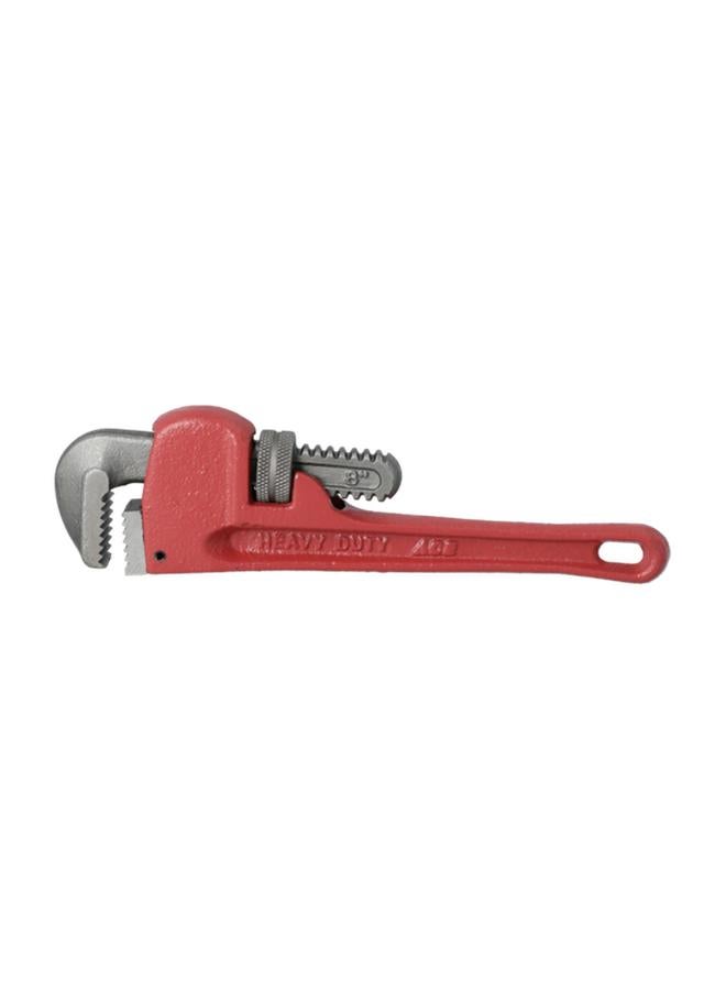 ACE Ergonomic Handle Adjustable Pipe Wrench Red and Grey 8inch J0202-8  - Image 1
