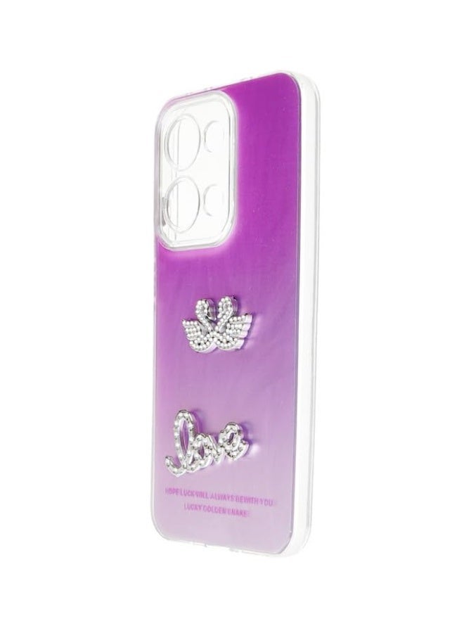 جراب خلفي بلاستيك لهاتف أوبو رينو 13 متعدد الألوان - Image 3