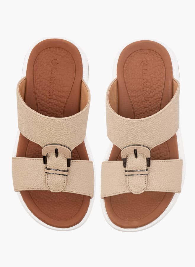 Le Confort Boys Textured Slip-On Arabic Sandal  - Image 1