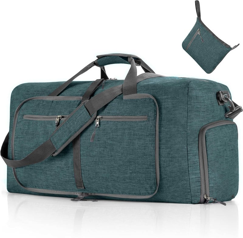 Vomgomfom Travel Duffle Bag for Men, 65L Foldable Travel Duffel Bag with Shoes Compartment Overnight Bag for Men Women Waterproof & Tear Resistant - Image 1