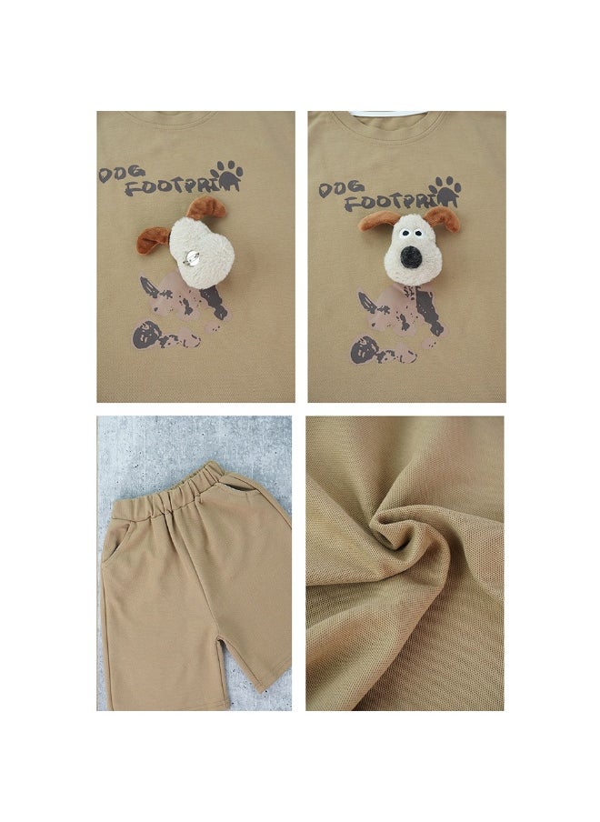 Brown Doggy Paw 2pcs Shorts set for Toddlers and Kids.-2-3Y - pzsku/Z2477CA834C72E629D926Z/45/_/1740398676/2a393782-63c0-47e4-b1a3-b22ebc6eba4a