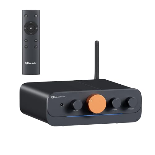 Fosi Audio HT4S Bluetooth Amplifier for Outdoor Speakers 4 Channel Power Amp for Home Theater Outdoor Gathering 4150 Ch Stereo Home Audio Receiver Supports AUXOptical Input with Remote Control - Image 1