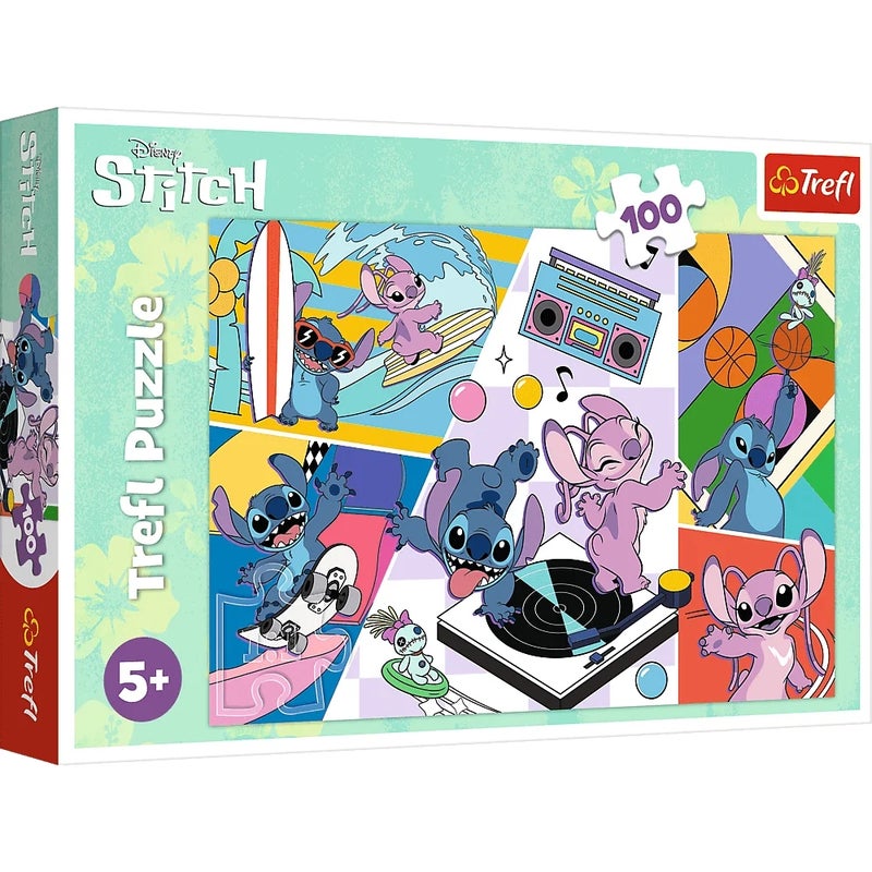 Trefl - Lilo & Stitch Memories Puzzle 100 Pieces - 16473 - Image 1