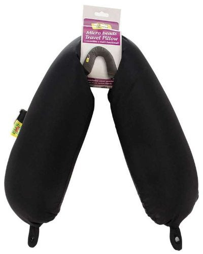 Viaggi Black multifunctional microbeads pillow