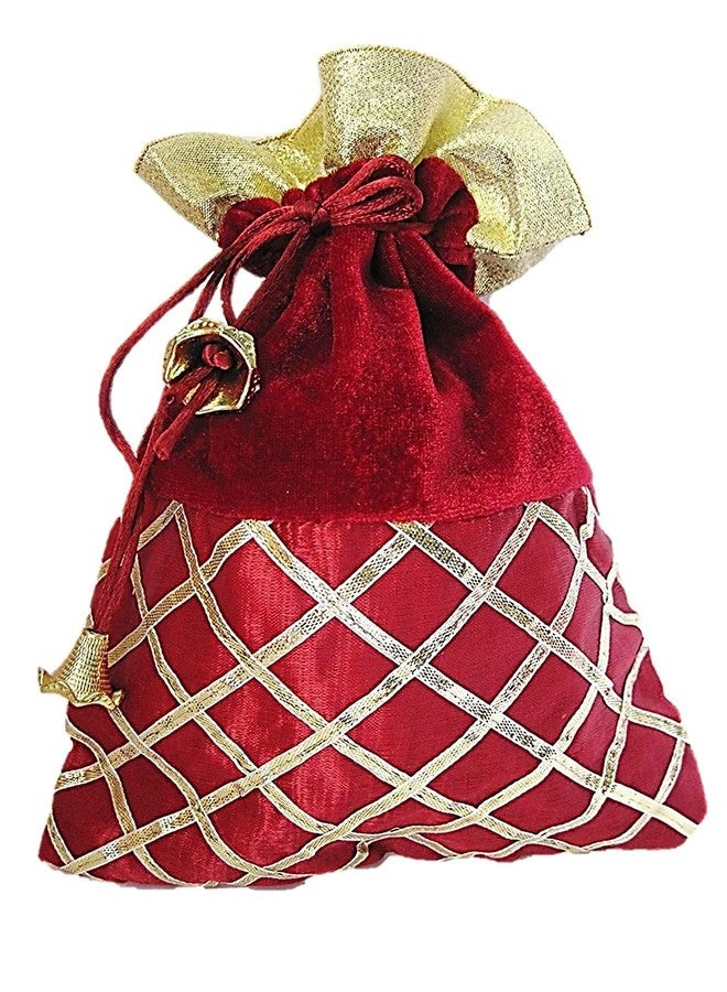 SHOPOBUDDY Women's Potli Mahroon Color (Pack of 6) - Image 2