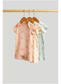 mothercare Star Rompers - 3 Pack  - Image 1