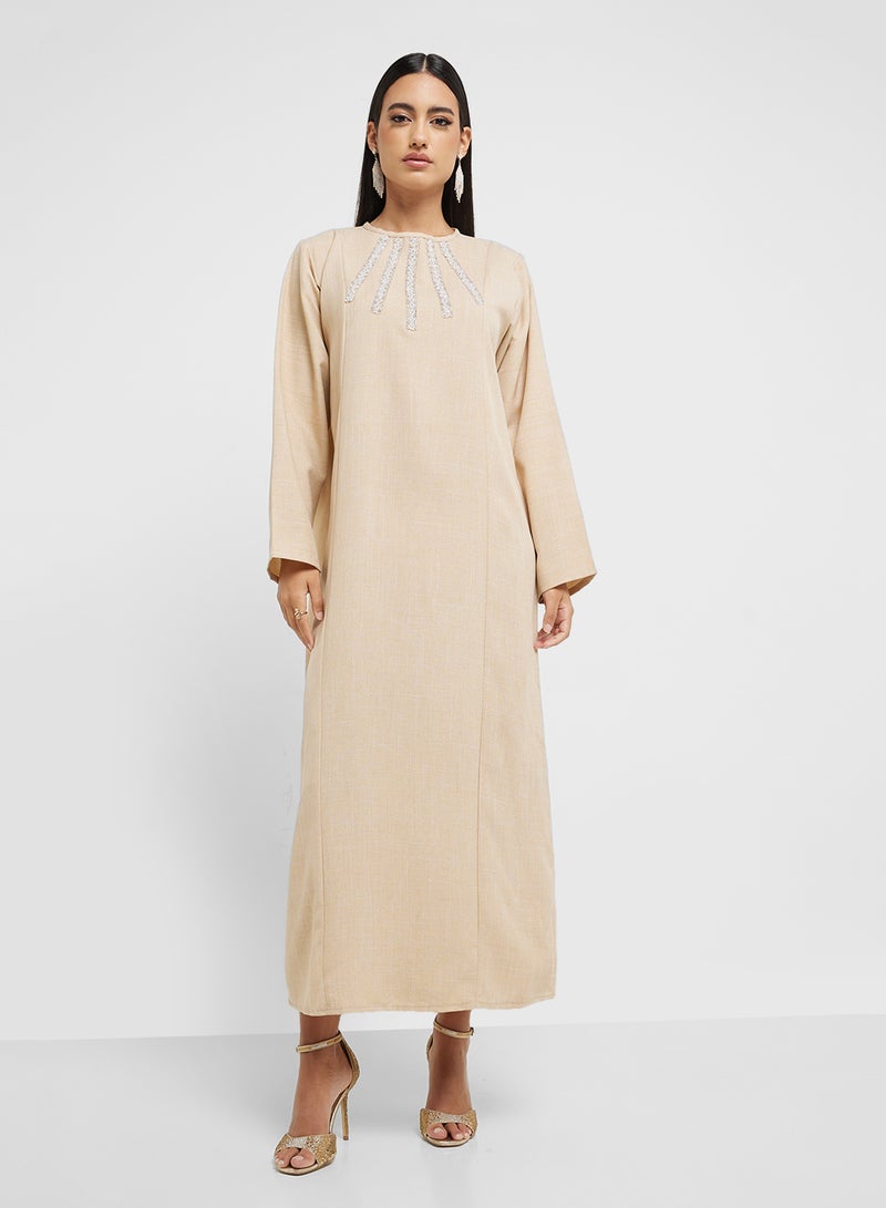 hayas closet Embroidered Cape Dress - Image 4