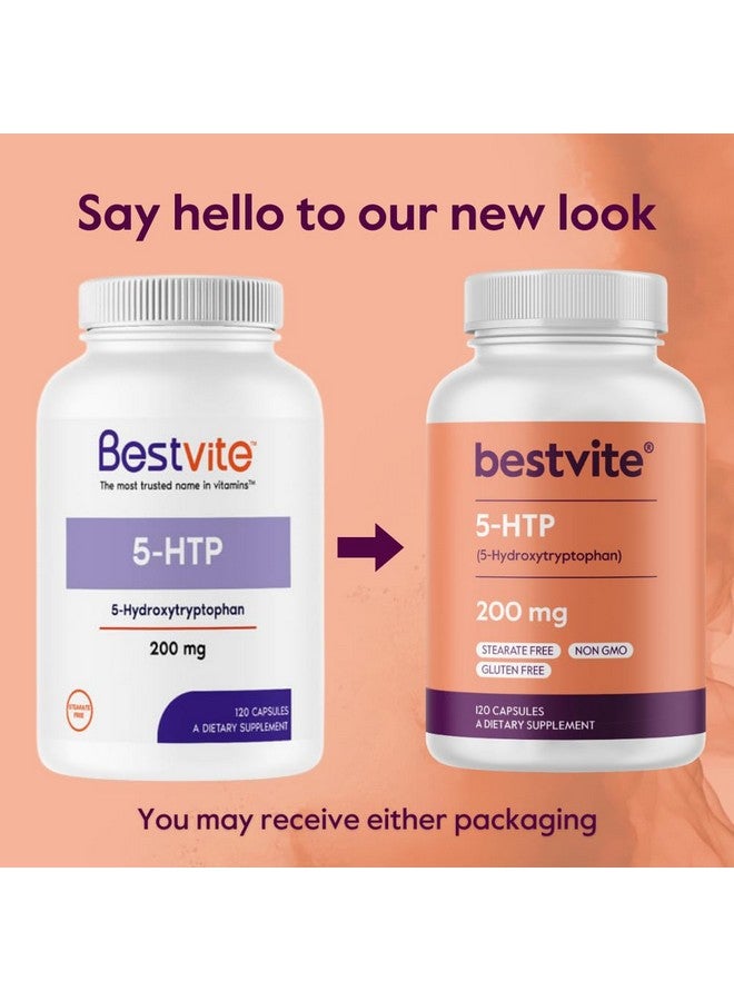 BESTVITE BESTVITE 5-HTP 200mg per Capsule (240 Capsules) (120 x 2) - No Stearates or Flow Agents - Gluten Free - Non GMO - Image 3