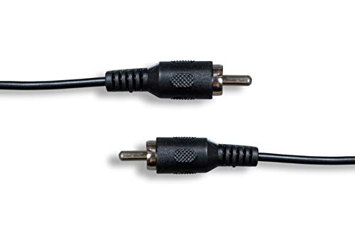 Cablelera Standard RCA Composite Video Cable M/12ft Audio Cable, Black (ZCAAFFMM-12) - Image 2