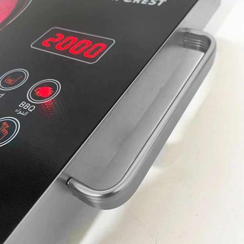 ديروفان صفيحة طهي سيراميكية بالأشعة تحت الحمراء من ديروفان - موقد طهي رقمي محمول بموقد واحد مع تحكم في درجة الحرارة بتقنية LED ومؤقت - Image 4