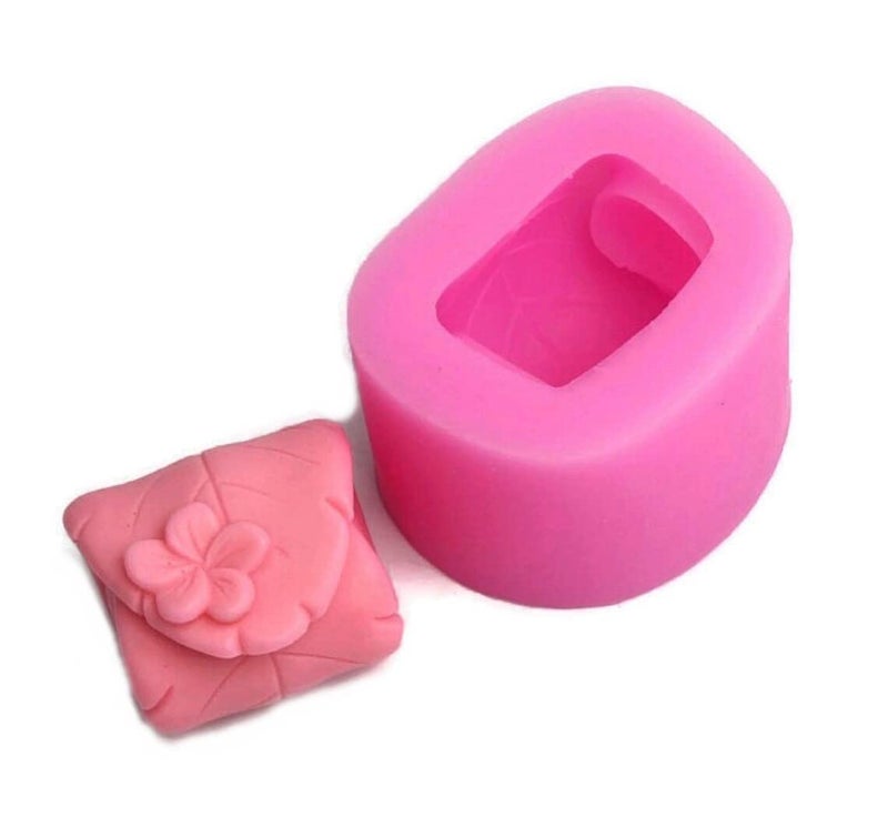 FirstTry FirstTry Leaf Bag Flower Candle Mold I Silicone 3D Leafwrap Epoxy Mould I Candles for DIY Handmade Ornament Chocolate Dessert Cake Decor Aromatherapy Soap Resin Casting Art Craft 1 Cavity