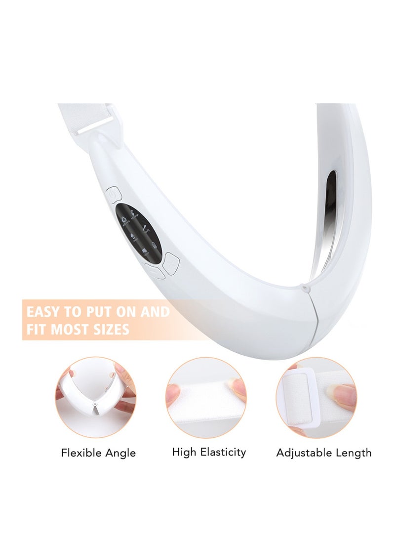 Microcurrent face slimming instrument red and blue light facial vibration massage V face beauty instrument face slimming artifact - Image 2