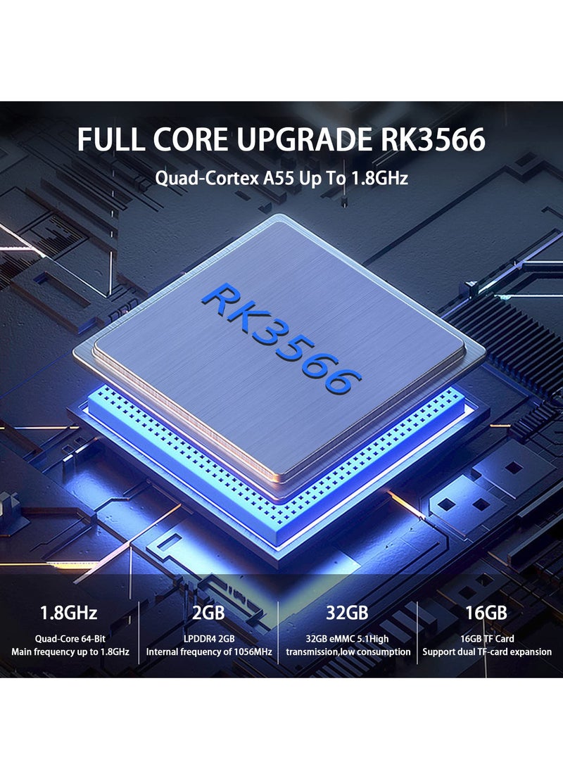 ANBERNIC  - RG353V Retro Handheld Game with Dual OS Android 11 and Linux, RG353V with 64G TF Card Pre-Installed 4452 Games Supports 5G WiFi 4.2 Bluetooth (Grey) - Image 1