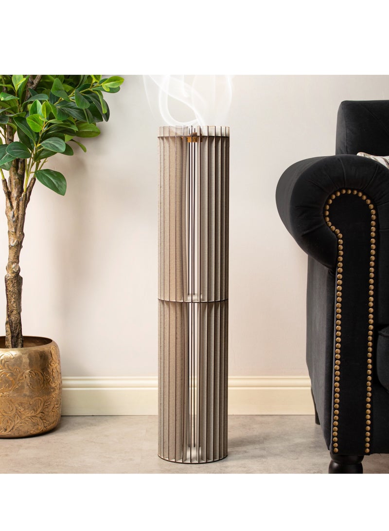 The distinctive circular reception incense burner and chimney