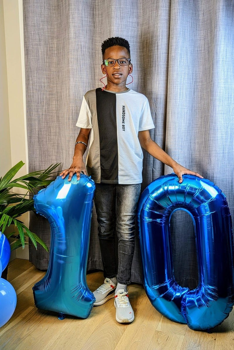 IWERP Navy Blue Number 10 Balloon 40 inch, 10 Number Balloons, 10th Navy Blue Birthday Decorations, 10 Year Old Girls Boys Blue Party Supplies - Image 2