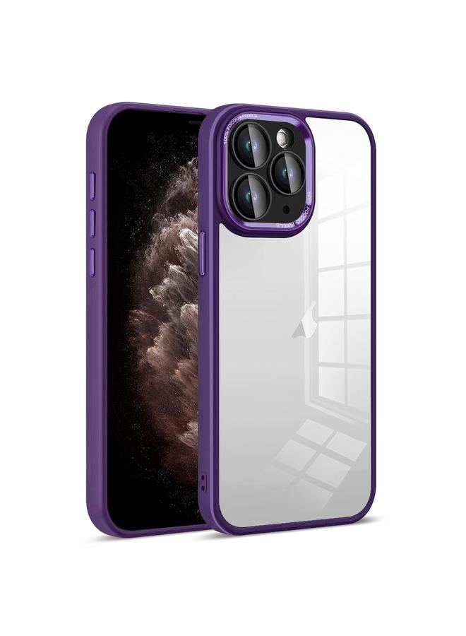 S-TOP Case For iPhone 11 Pro Max Colorful Armor Lens Film Transparent Phone Case - Image 1