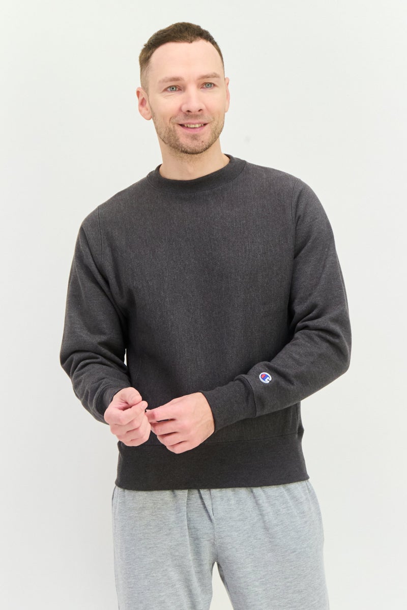 Champion Men Sportswear Fit Outdoor Sweatshirts, Charcoal - Image 1