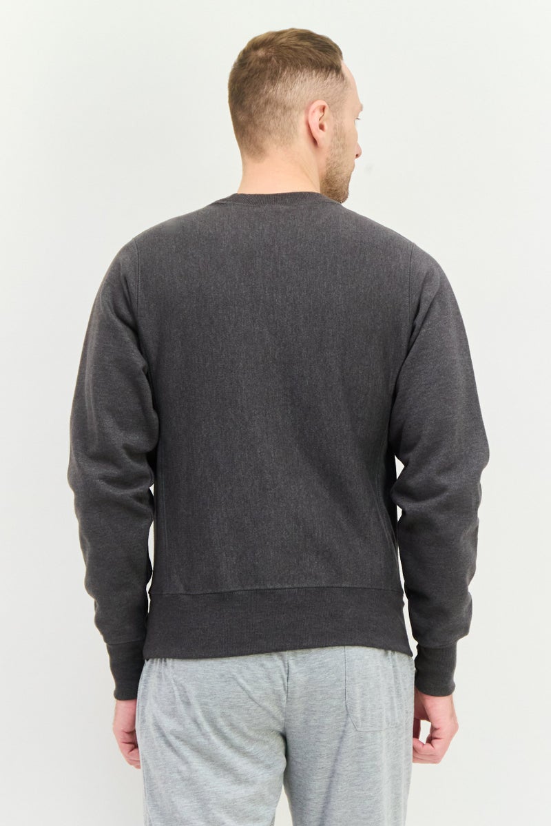 Champion Men Sportswear Fit Outdoor Sweatshirts, Charcoal - Image 3