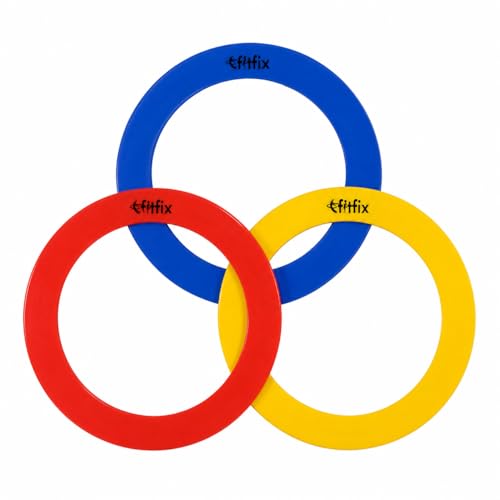 Fitfix Juggling Rings, Magician Juggling Rings, Sports Rings for Kids, Boys and Girls, Set of 3 Small Size Diameter 24 cm / 9 inches Made for India Circus,assorted - Image 1