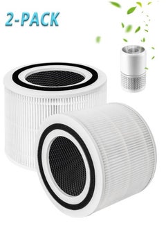 2 Pack Replacement Filter Compatible with  Core 300 and Core 300S Air Purifier, 3-in-1 H13 True HEPA Filter and Activated Carbon - Compared to Part # Core 300-RF,