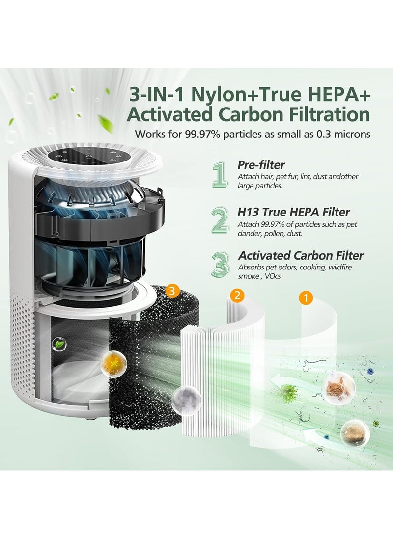 Neox - 2 Pack Replacement Filter Compatible with  Core 300 and Core 300S Air Purifier, 3-in-1 H13 True HEPA Filter and Activated Carbon - Compared to Part # Core 300-RF, - Image 1