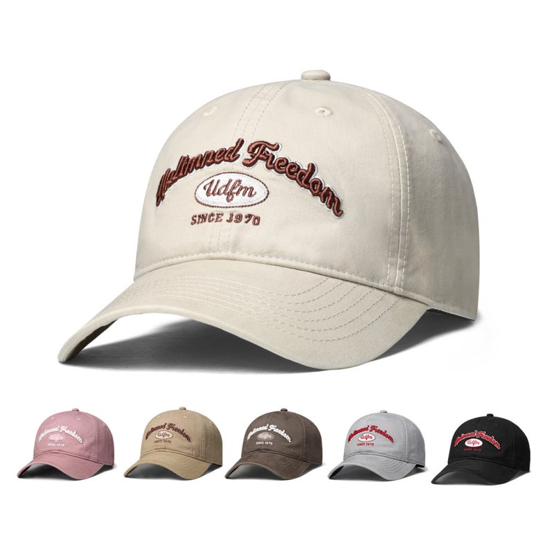 Letter Cap Women Korean Summer Outdoor Sun Protection Hat Cotton - Image 3