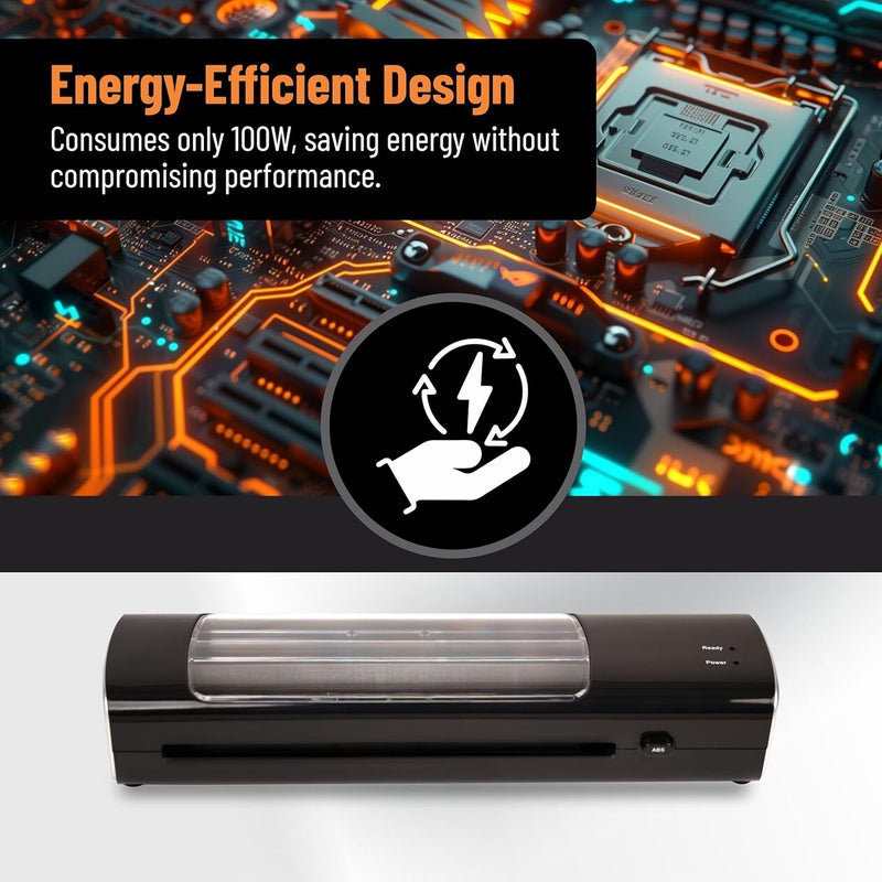VMS آلة laminating LM Skylam A4 – laminating ساخن، تسخين سريع 3-5 دقائق، نافذة شفافة، زر تحرير العطل، مثالية للصور، بطاقات الهوية، الوثائق والشهادات - Image 5