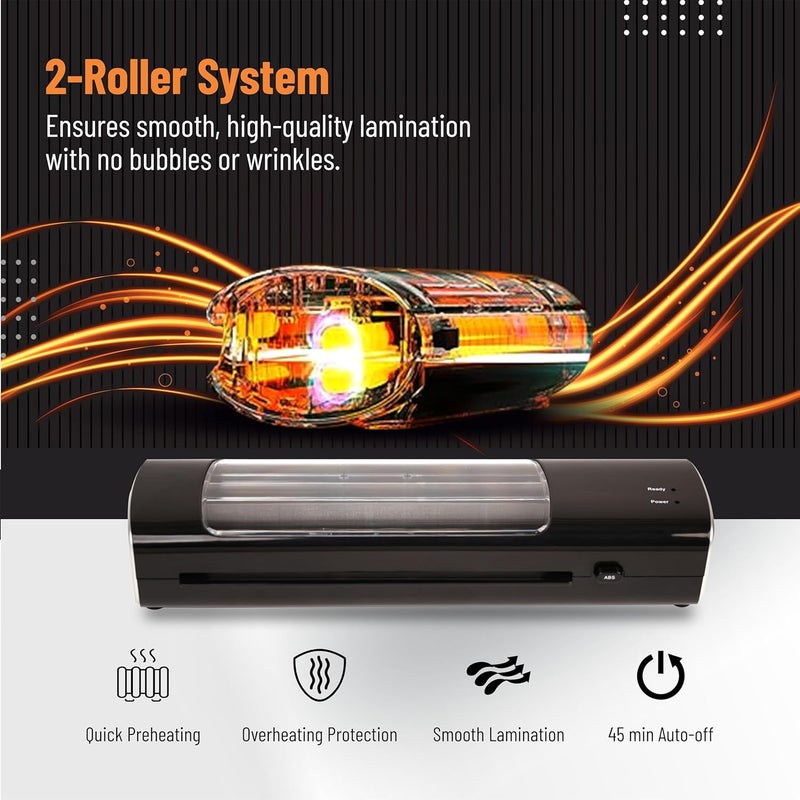 VMS آلة laminating LM Skylam A4 – laminating ساخن، تسخين سريع 3-5 دقائق، نافذة شفافة، زر تحرير العطل، مثالية للصور، بطاقات الهوية، الوثائق والشهادات - Image 4