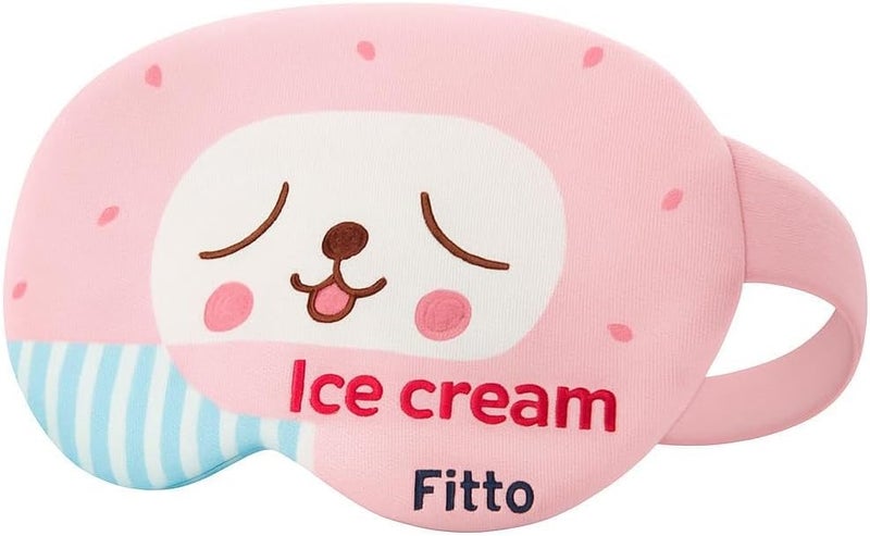 FITTO قناع النوم فيتو الليلي - قناع نوم ناعم وقابل للتنفس باللون الوردي - Image 1