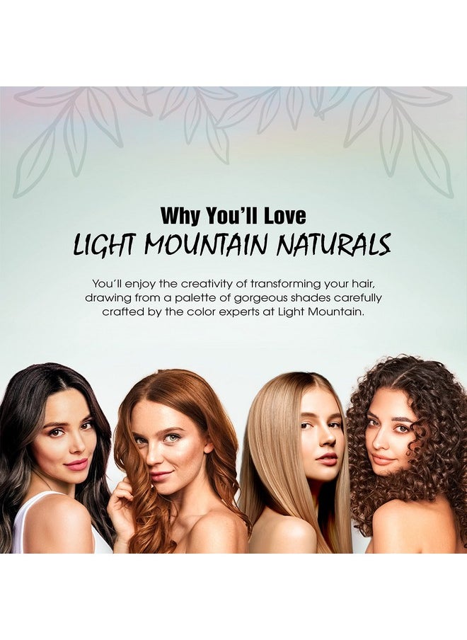 Light Mountain - Henna Hair Color & Conditioner Chestnut Hair Dye For Men/Women Organic Henna Leaf Powder And Botanicals Chemicalfree Semipermanent Hair Color 4 Oz (Pack Of 3) - Image 1