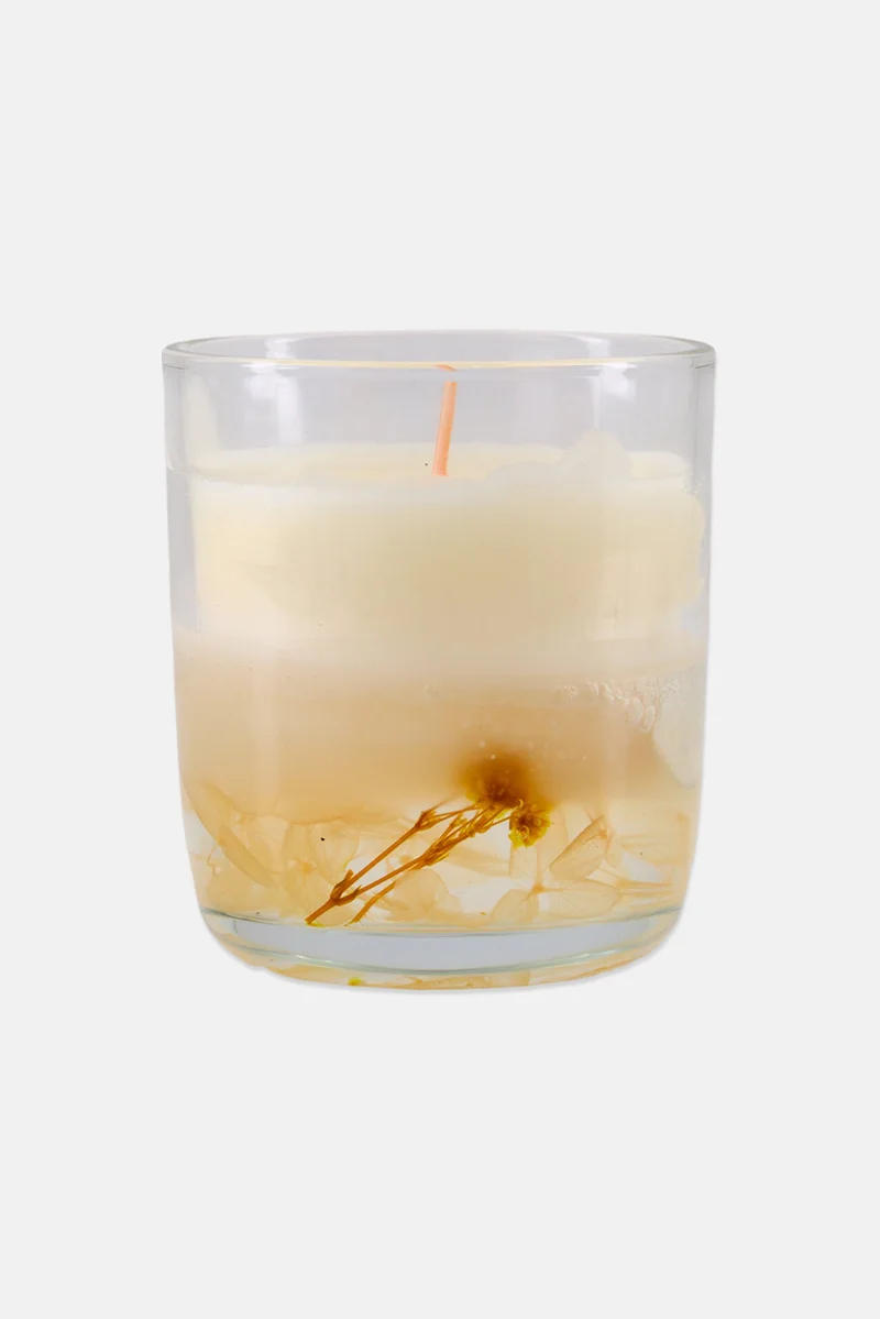 موي موتشو Gardenia Scented Gel Candle, Beige