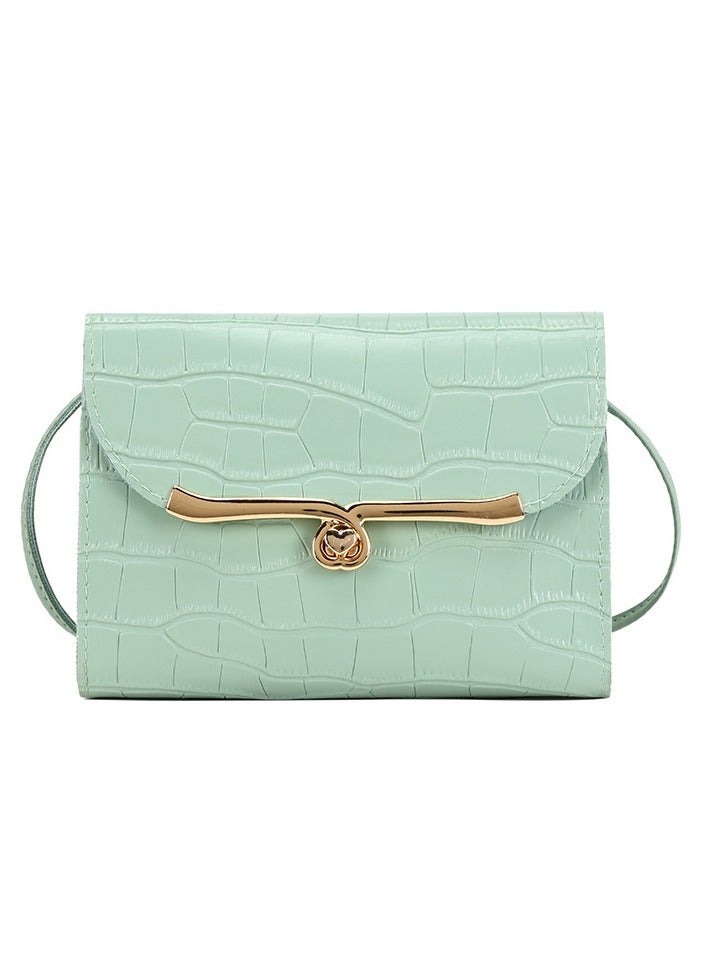 Crocodile pattern color square bag  - Image 1