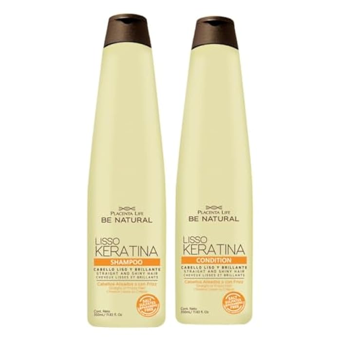RUUFE Be Natural lisso keratina Shampoo y Acondicionador (2 Pack) Be Natural Shampoo Lisso Keratina Be Natural Acondicionador Lisso Keratina Be Natural Liso Prolongado - Image 2