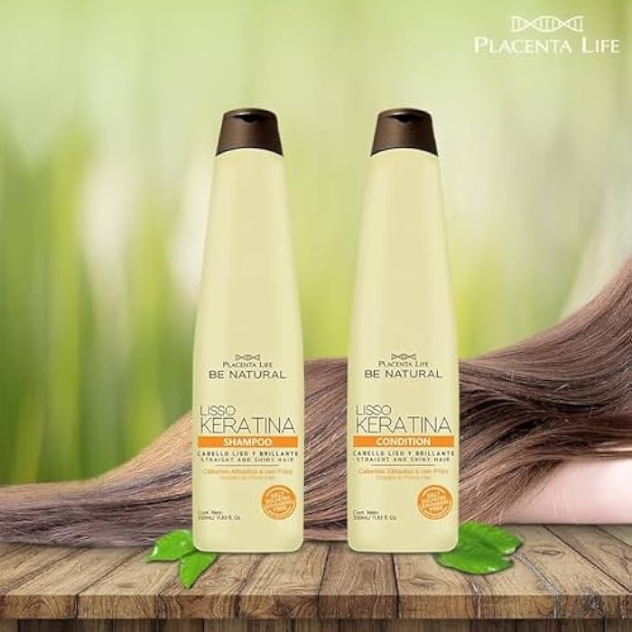RUUFE Be Natural lisso keratina Shampoo y Acondicionador (2 Pack) Be Natural Shampoo Lisso Keratina Be Natural Acondicionador Lisso Keratina Be Natural Liso Prolongado - Image 3
