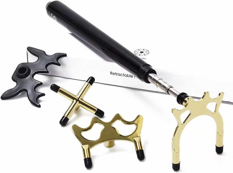 Collapsar Retractable Billiards Pool Cue Stick Bridge with Removable Metal Bridge Head,Billiards Pool Cue Accessory for Pool Table - Image 2