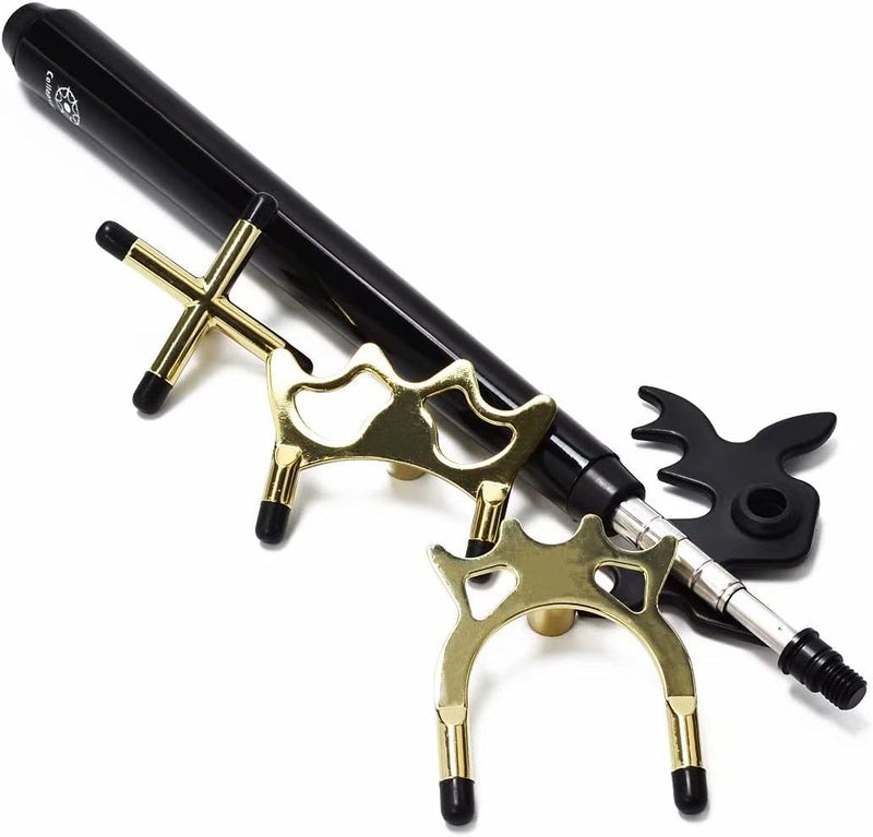 Collapsar Retractable Billiards Pool Cue Stick Bridge with Removable Metal Bridge Head,Billiards Pool Cue Accessory for Pool Table - Image 1