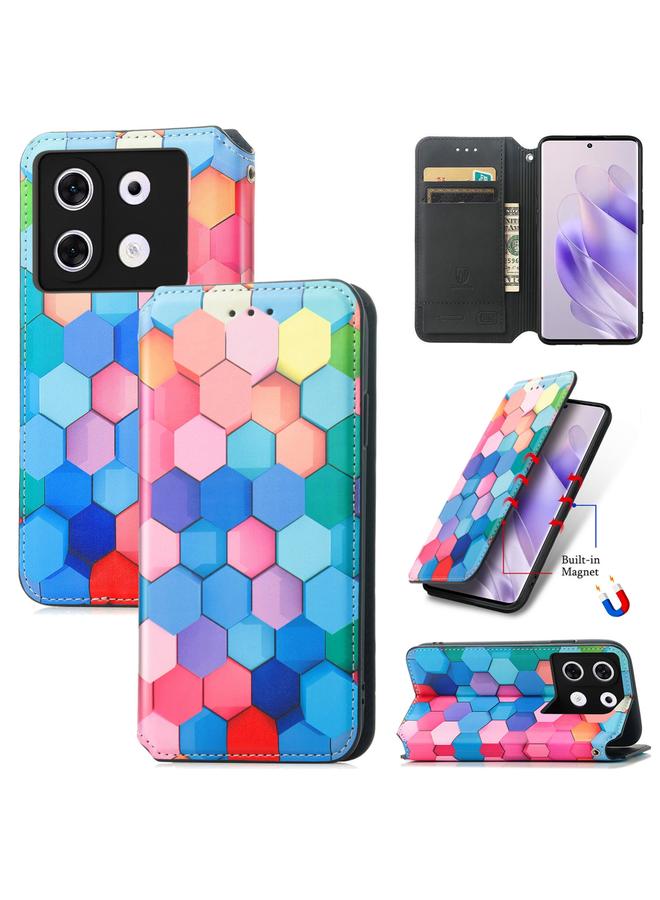 Zaboon Case For Infinix Zero 30 5G CaseNeo Colorful Magnetic Leather Phone Case - Image 1